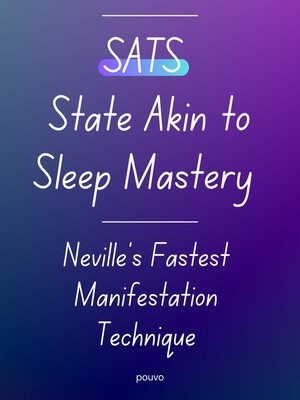cover image of SATS State Akin to Sleep Mastery
